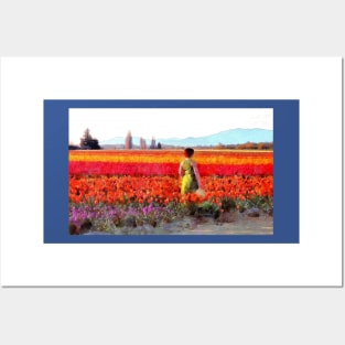 Afternoon in the Tulip Fields Posters and Art